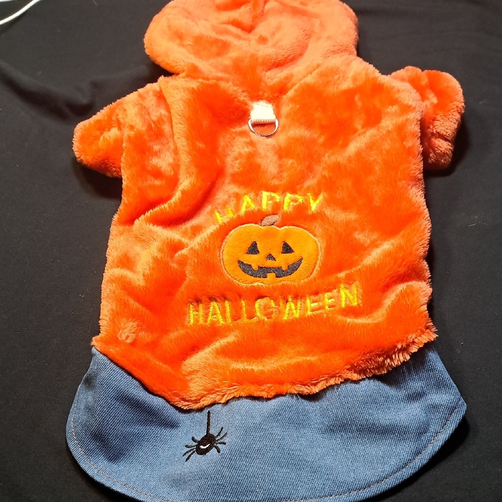 Orange Halloween Pumpkin Dogs Costume